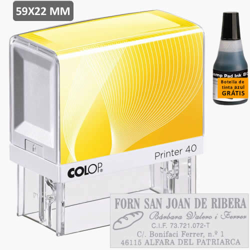 Sellos personalizados empresa colop P40