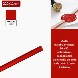 Barra de lacre rojo para sellos, suficiente para 30 a 50 aplicaciones