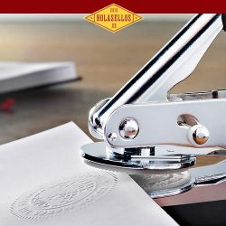 Sellos en seco relieve personalizados